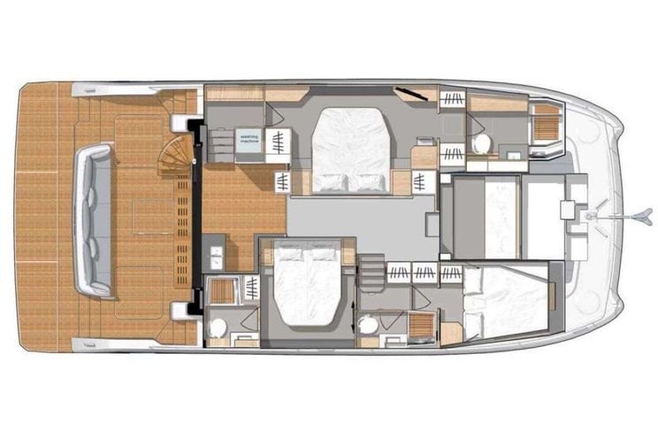 Layout for UMBRELLA VICTORIA - catamaran layout