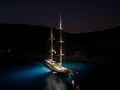 LA BELLA VITA Custom Gulet 47m - at night LA BELLA VITA Custom Gulet 47m - at night