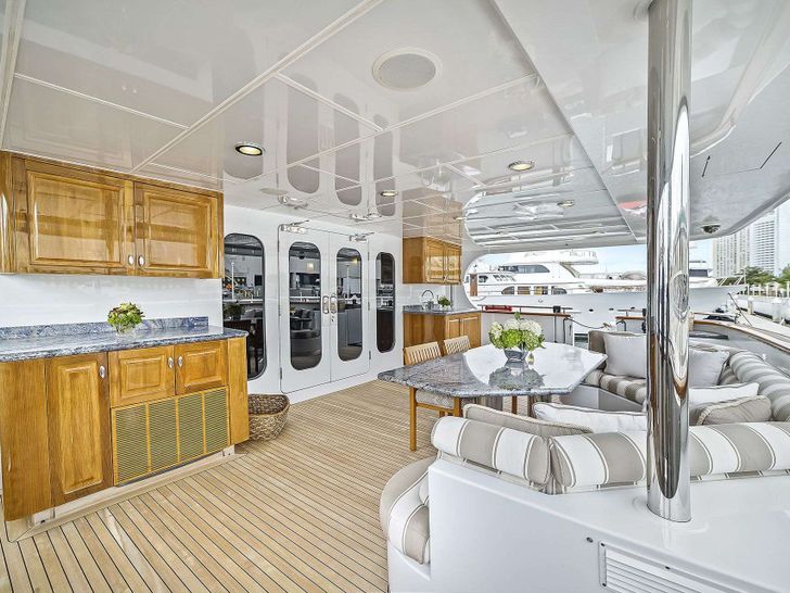 ARTEMIS Christensen 45m Crewed Motor Yacht Aft Deck ARTEMIS Christensen 45m Crewed Motor Yacht Aft Deck