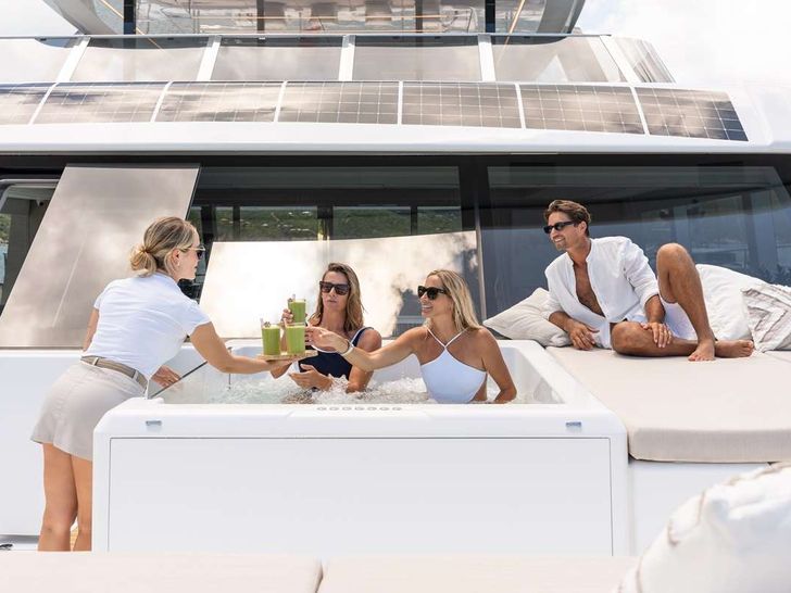 SOL Sunreef 80 ECO - foredeck relaxation SOL Sunreef 80 ECO - foredeck relaxation