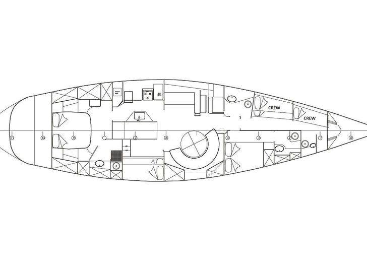 FOLLIA - Custom Yacht 65 ft,yacht layout