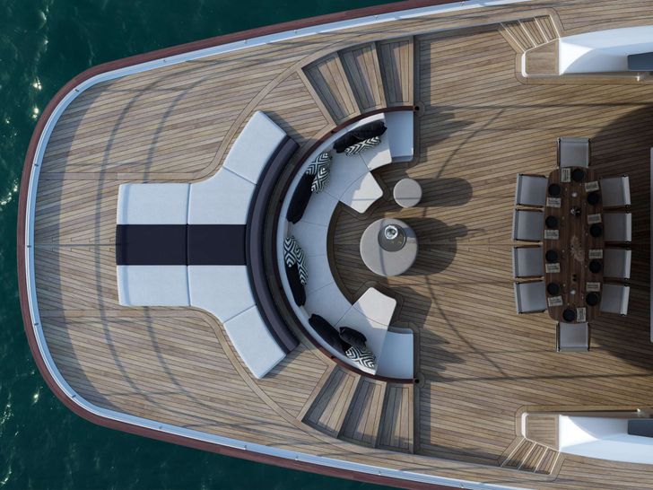 ALMYRA II - Perini Navi 164,aft deck aerial shot ALMYRA II - Perini Navi 164,aft deck aerial shot