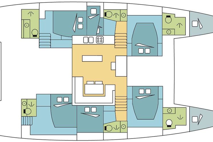 Layout for BLUE VELVET Lagoon 52 - layout