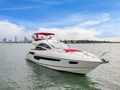 GEM - Sunseeker 68,anchored bow view GEM - Sunseeker 68,anchored bow view