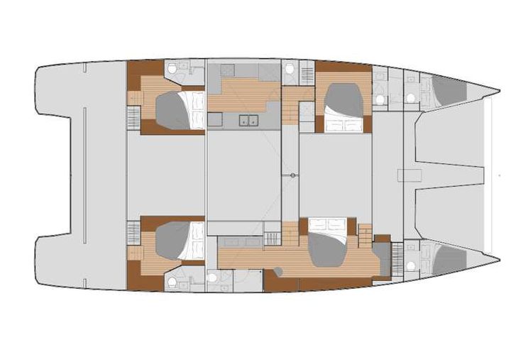 Layout for ELLY Fountaine Pajot Power 67 - layout