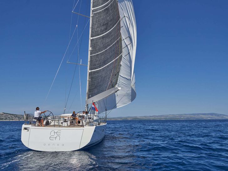 AENEA CNB Bordeaux 76 - sailing aft view AENEA CNB Bordeaux 76 - sailing aft view
