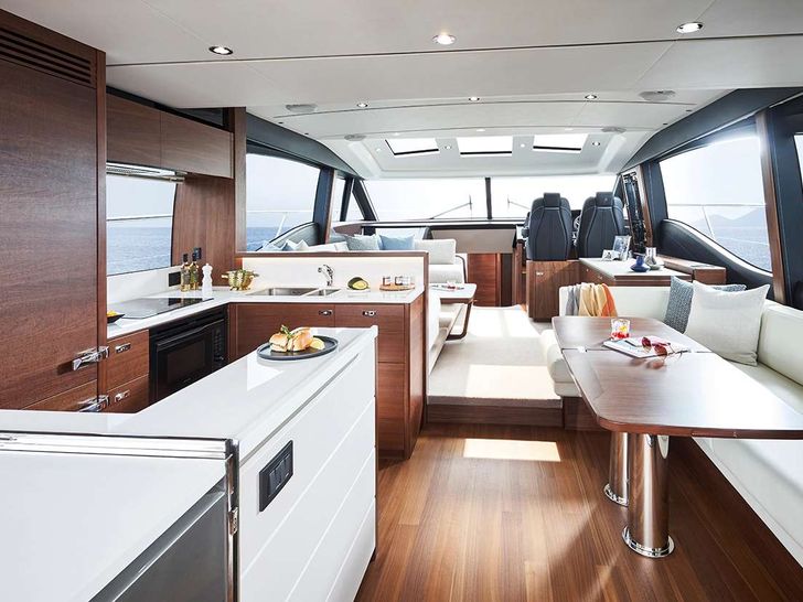 CHAMELEON 3 - Princess S66,saloon and galley CHAMELEON 3 - Princess S66,saloon and galley