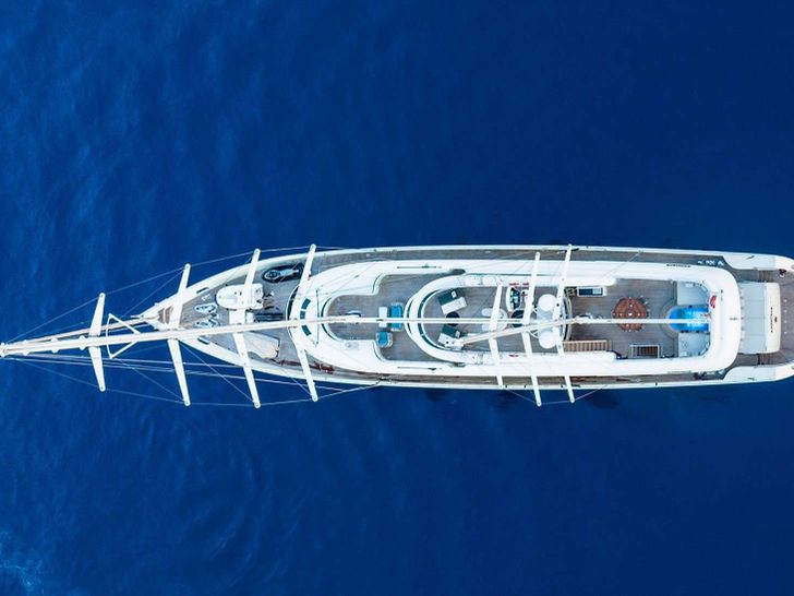 ARESTEAS 51m Custom Gulet Top View ARESTEAS 51m Custom Gulet Top View