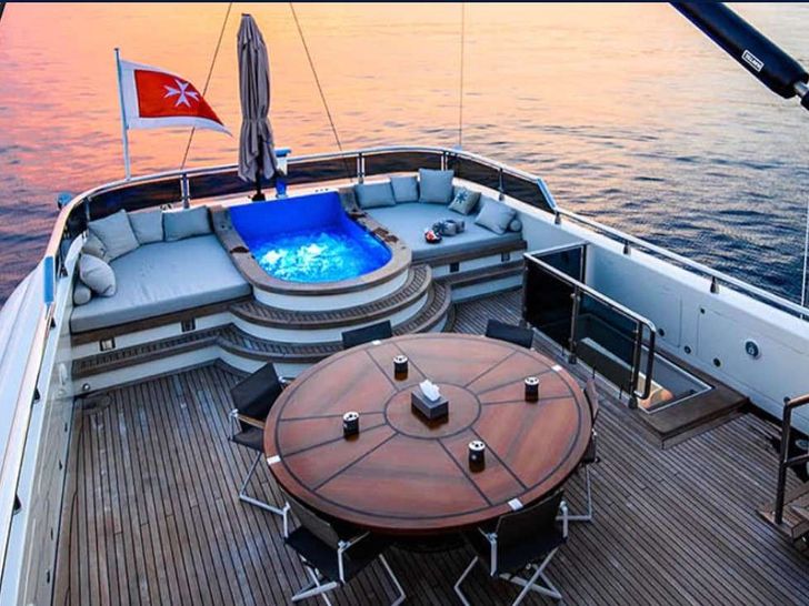 ARESTEAS 51m Custom Gulet Sunbathing Deck ARESTEAS 51m Custom Gulet Sunbathing Deck