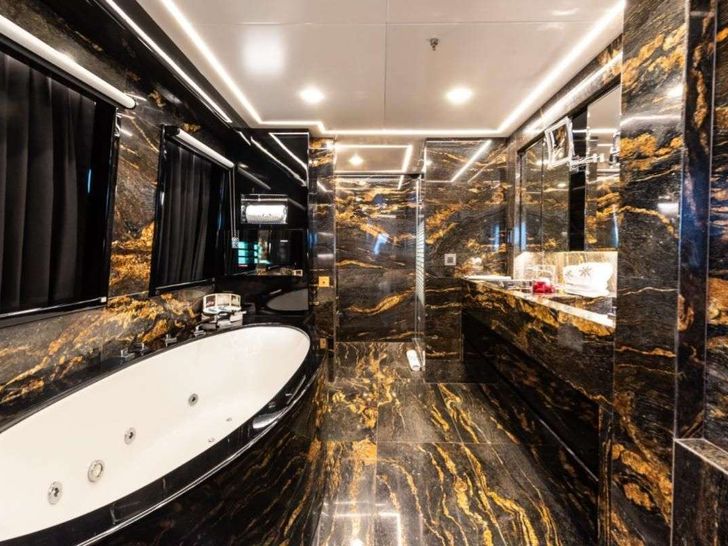 ARESTEAS 51m Custom Gulet Master Bathroom ARESTEAS 51m Custom Gulet Master Bathroom