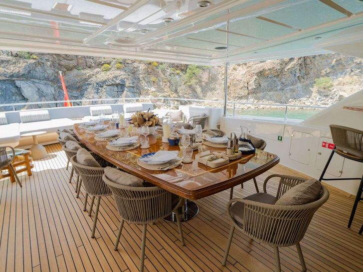 ARIELA - upper deck dining table ARIELA - upper deck dining table