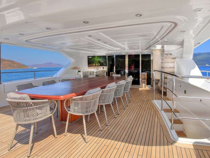 ARIELA - upper deck dining area ARIELA - upper deck dining area