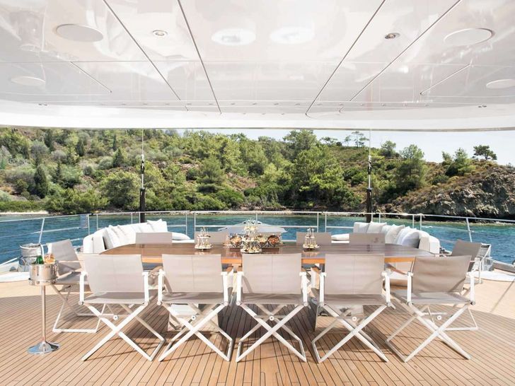 ALL ABOUT U 2 Ada Yacht 50m - alfresco dining area ALL ABOUT U 2 Ada Yacht 50m - alfresco dining area