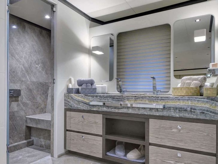 ALL ABOUT U 2 Ada Yacht 50m - master cabin bathroom ALL ABOUT U 2 Ada Yacht 50m - master cabin bathroom
