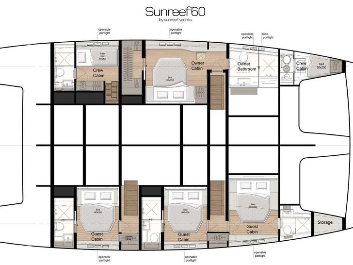YLIME Sunreef 60 - layout YLIME Sunreef 60 - layout