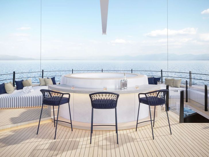 SCORPIOS Custom Build 52m Crewed Motor Sailer Jacuzzi Bar SCORPIOS Custom Build 52m Crewed Motor Sailer Jacuzzi Bar
