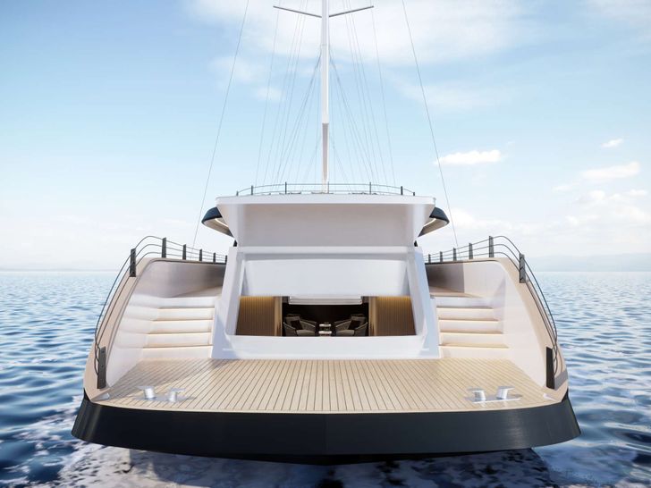 SCORPIOS Custom Build 52m Crewed Motor Sailer Beach club SCORPIOS Custom Build 52m Crewed Motor Sailer Beach club