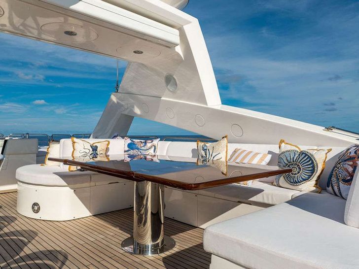 ABOUT TIME Sunseeker 40m Crewed Motor Yacht Seating Area ABOUT TIME Sunseeker 40m Crewed Motor Yacht Seating Area