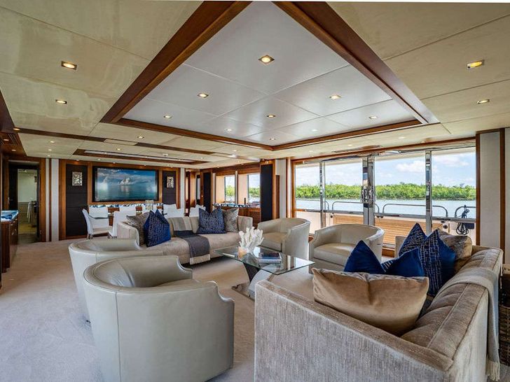 ABOUT TIME Sunseeker 40m Crewed Motor Yacht Saloon 2 ABOUT TIME Sunseeker 40m Crewed Motor Yacht Saloon 2