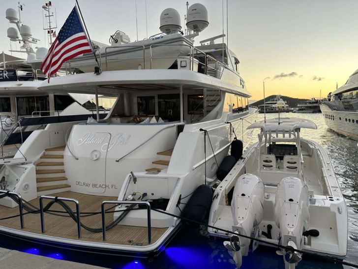 ISLAND GIRL Westport 112 Crewed Motor Yacht Swimming Platform ISLAND GIRL Westport 112 Crewed Motor Yacht Swimming Platform