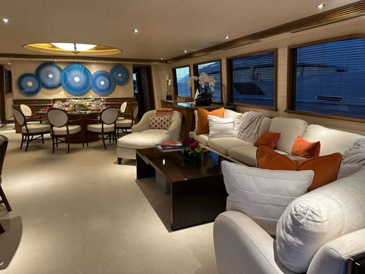 ISLAND GIRL Westport 112 Crewed Motor Yacht Main Salon