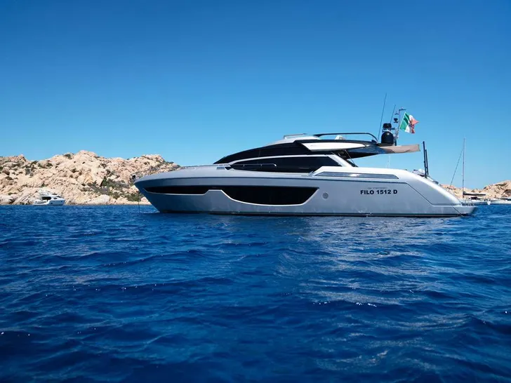 CHILUCE - Riva 76 ft,side view with waterline CHILUCE - Riva 76 ft,side view with waterline