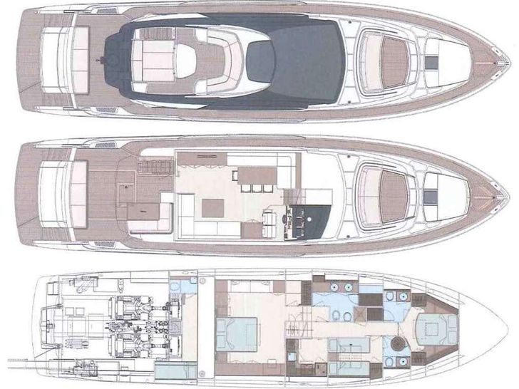 CHILUCE - Riva 76 ft,yacht layout