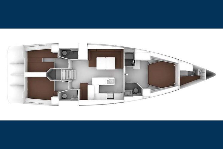 Layout for KALLIRRHOE - Bavaria 55 Cruiser, yacht layout
