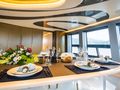 PANDION PEARL Sanlorenzo 44 Alloy indoor dining area PANDION PEARL Sanlorenzo 44 Alloy indoor dining area