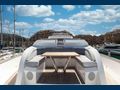 NEW EDGE Sunseeker 95 foredeck lounging area