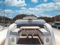 NEW EDGE Sunseeker 95 - foredeck lounging area NEW EDGE Sunseeker 95 - foredeck lounging area