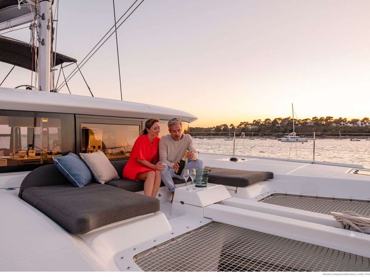 LINO Lagoon 46 - foredeck lounge LINO Lagoon 46 - foredeck lounge