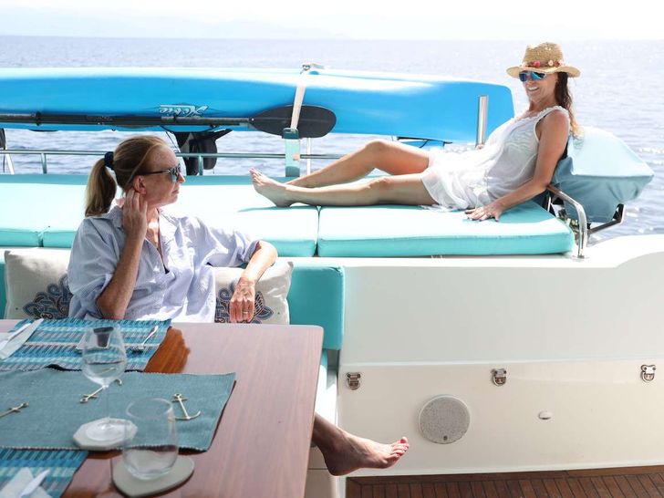 LIR Fountaine Pajot Victoria 67 - Aft Deck Sun Pads LIR Fountaine Pajot Victoria 67 - Aft Deck Sun Pads