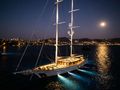 ZANZIBA Etemoglu 40m Luxury Sailing Yacht at night ZANZIBA Etemoglu 40m Luxury Sailing Yacht at night