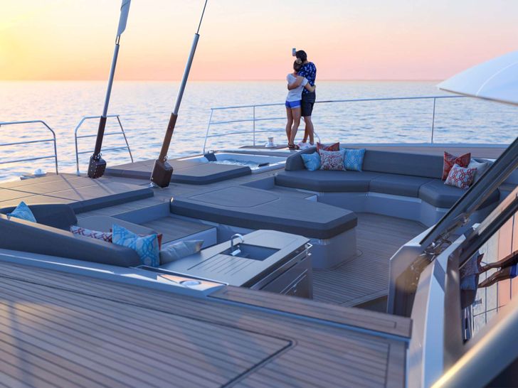AD ASTRA 80 Fountaine Pajot Catamaran fore deck