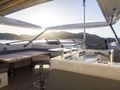 MAKANI II 35m Sunseeker Motor Yacht flybridge alfresco dining area