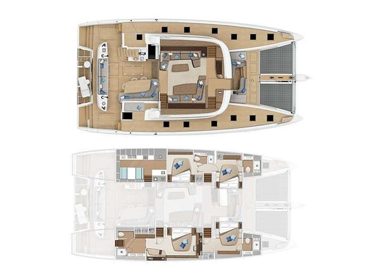 KINGFISHER V Lagoon 65 Layout