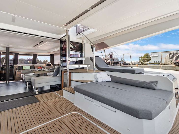 TRU NORTH Fountaine Pajot Alegria 67 Crewed Catamaran Stairs TRU NORTH Fountaine Pajot Alegria 67 Crewed Catamaran Stairs
