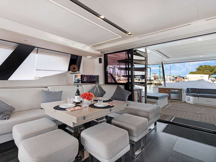 TRU NORTH Fountaine Pajot Alegria 67 Crewed Catamaran Saloon