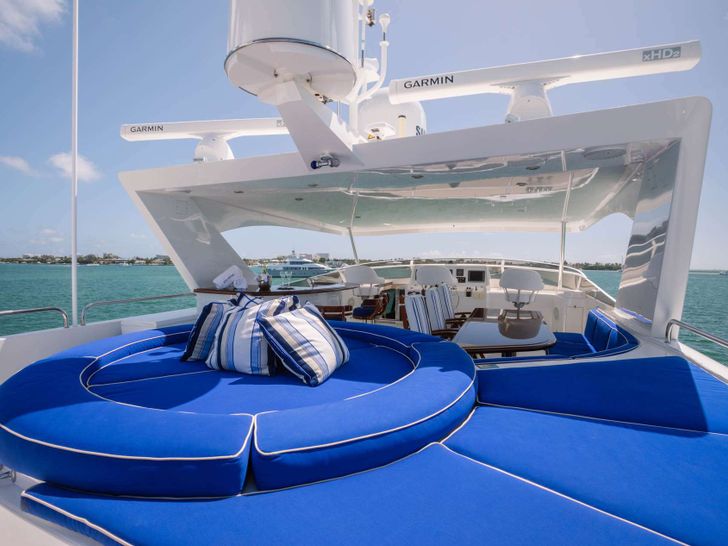 ATLANTIC Westport 108 Crewed Motor Yacht Sunbathing Area ATLANTIC Westport 108 Crewed Motor Yacht Sunbathing Area