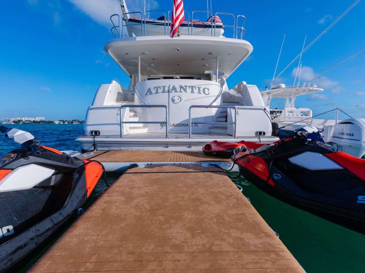 ATLANTIC Westport 108 Crewed Motor Yacht Swimming Platform ATLANTIC Westport 108 Crewed Motor Yacht Swimming Platform