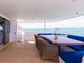 ATLANTIC Westport 108 Crewed Motor Yacht Aft Deck Alfresco Dining ATLANTIC Westport 108 Crewed Motor Yacht Aft Deck Alfresco Dining