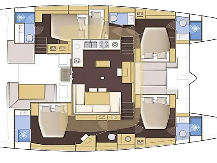Queen of Diamonds Yacht layout Queen of Diamonds Yacht layout