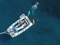 AMANTE Fountaine Pajot Saba 50 - top aerial shot AMANTE Fountaine Pajot Saba 50 - top aerial shot