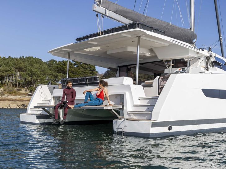 AMANTE - Fountaine Pajot 50 ft,stern AMANTE - Fountaine Pajot 50 ft,stern