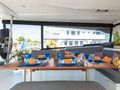 AMANTE Fountaine Pajot Saba 50 - aft deck alfresco dining area AMANTE Fountaine Pajot Saba 50 - aft deck alfresco dining area