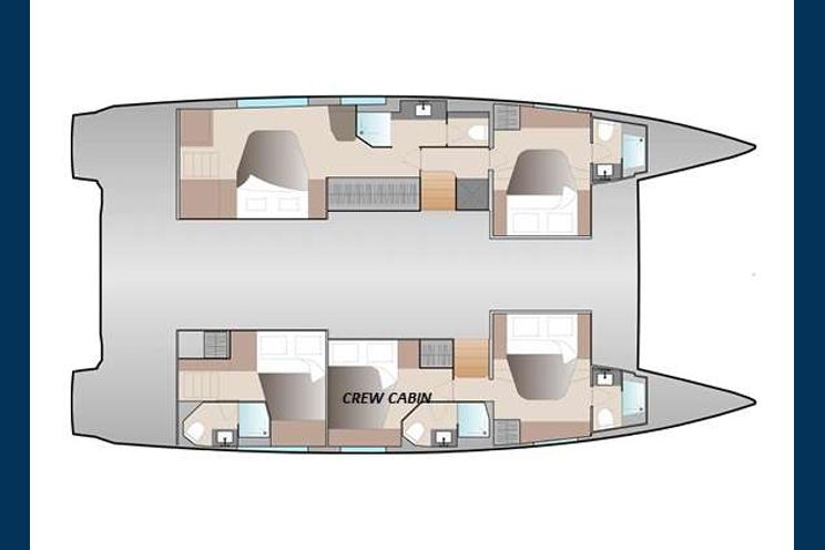 Layout for AMANTE - Fountaine Pajot 50 ft, yacht layout
