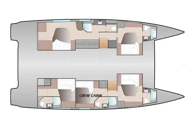 Layout for AMANTE - Fountaine Pajot 50 ft, yacht layout