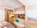 SANDY CINCO Fountaine Pajot Ipanema 58 - master cabin seating SANDY CINCO Fountaine Pajot Ipanema 58 - master cabin seating