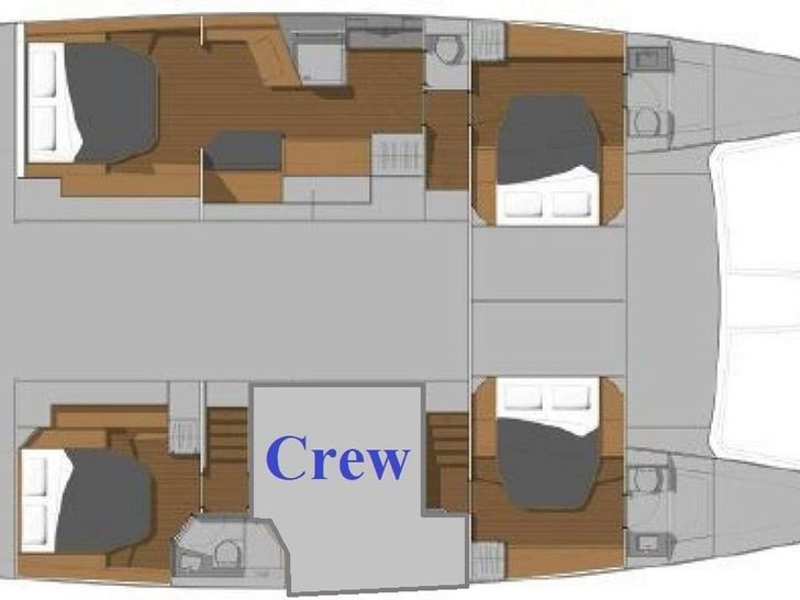 SANDY CINCO Fountaine Pajot Ipanema 58 - layout SANDY CINCO Fountaine Pajot Ipanema 58 - layout